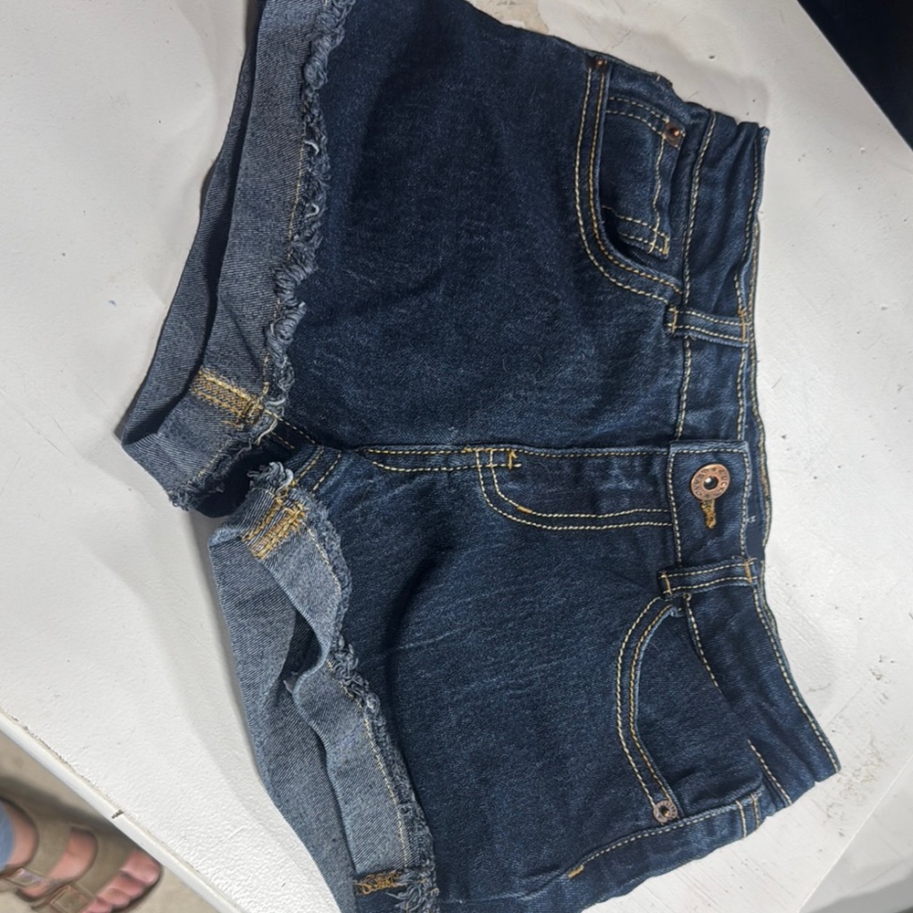 Lucky Brand Blue Denim Shorts with Distressed Hem